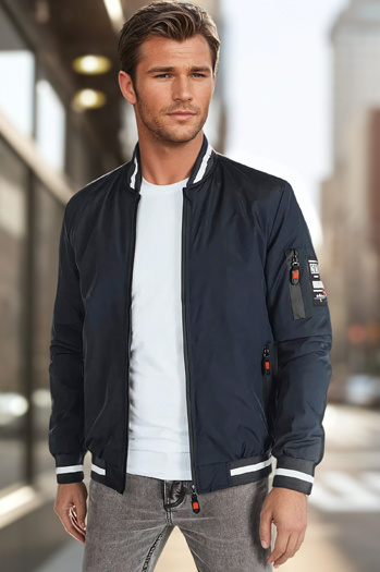 Moška prehodna bomber jakna modra Dstreet TX5015