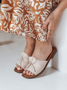 Ženske japonke z lokom KISSBOW beige Dstreet ZY0754_2