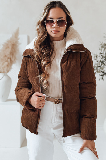 Ženska zimska bunda TRENDYGLAM rjava Dstreet TY4941