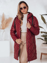 Ženska zimska bunda SNOWVIBE maroon quilted Dstreet TY4996