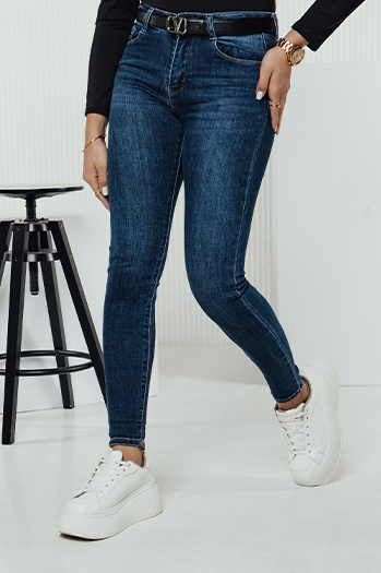 Ženske jeans hlače DIVETTI mornarsko modra Dstreet UY2330