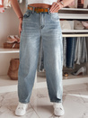 Ženske jeans hlače s pasom NEWFLOVER blue Dstreet UY2458_5