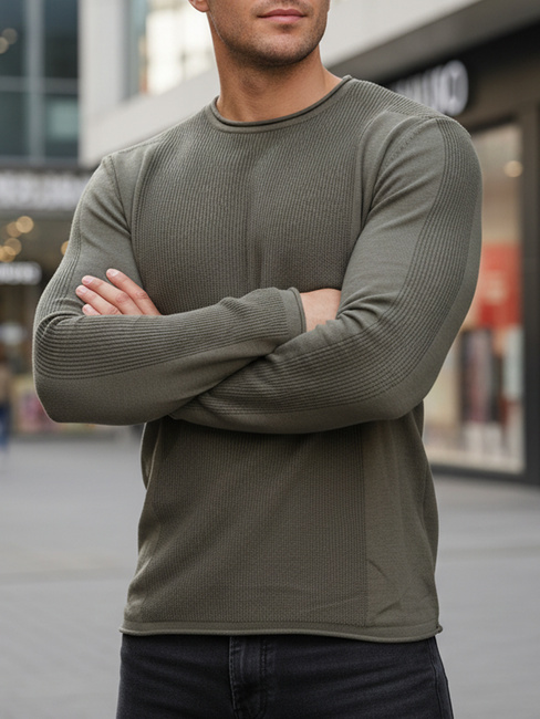 Moški kaki pulover WX2310z