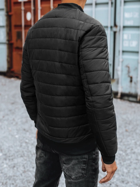 Moška prešita jakna bomber black Dstreet TX2213z