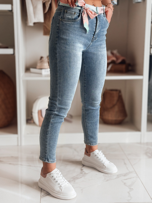 Ženske hlače iz džinsa s pasom TRENDLINE blue Dstreet UY2478