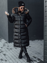 Ženska prešita zimska jakna s kapuco CROMBILA black Dstreet TY4100