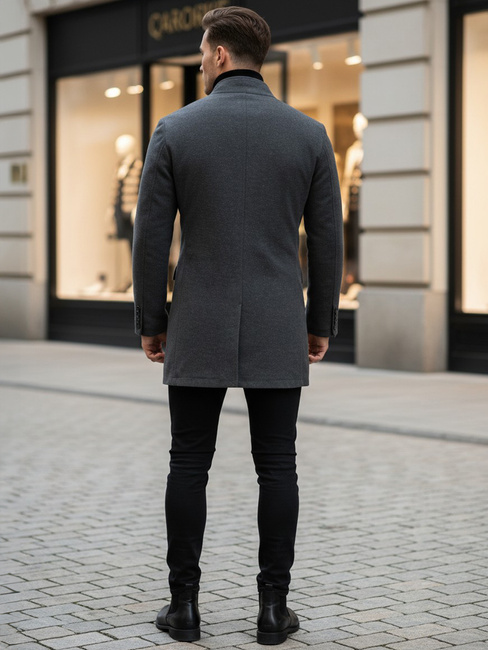 Moški zimski plašč Barva Svetlosiva DSTREET CX0441