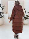 Ženska zimska dolga prešita jakna COZYSEASON rjava Dstreet TY4954