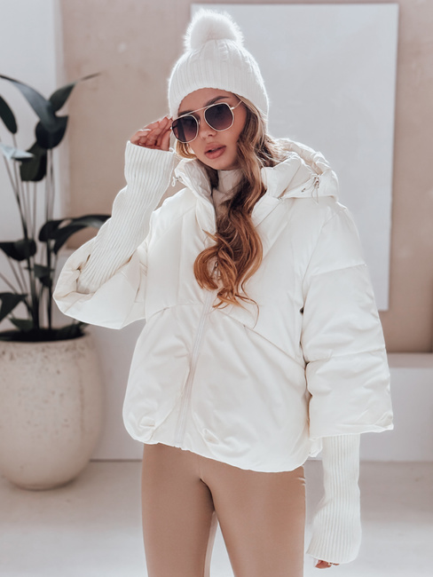 MISSLAYER ženska zimska jakna s kapuco bela Dstreet TY5036