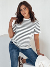 Ženska črtasta majica RILANT mornarsko modra Dstreet RY2564