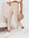 Ženske hlače casual MAREN Barva Bež DSTREET UY2067