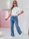 Ženske ravne jeans hlače VELLISATE blue Dstreet UY2666