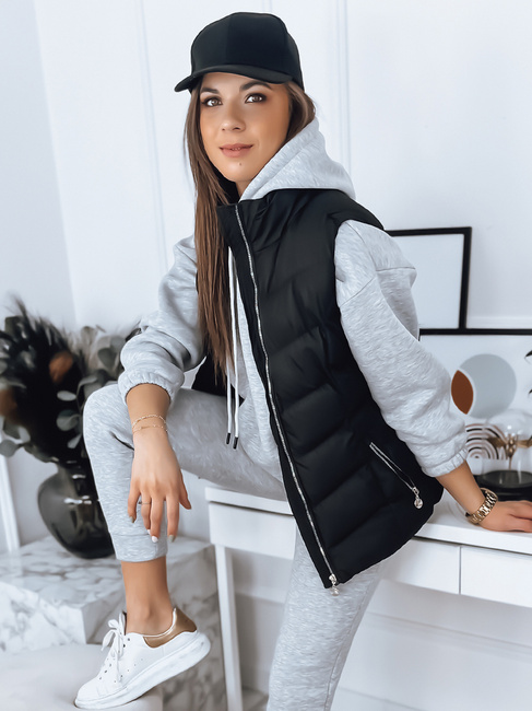 Ženski prešit telovnik MARIN Barva Črna DSTREET TY3371