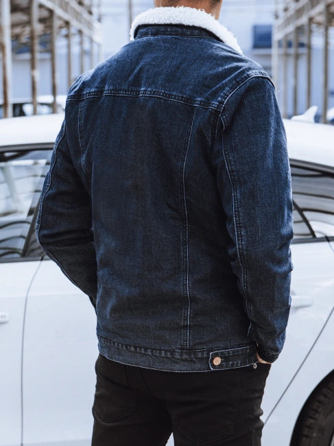 Moška jeans jakna Barva Mornarica DSTREET TX4109