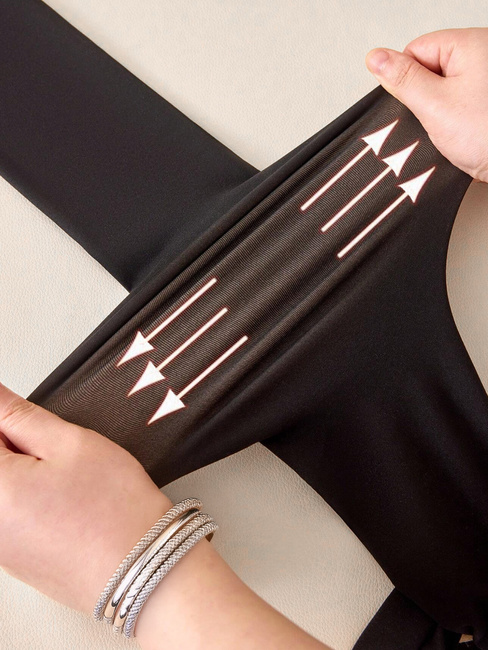 Ženske izolirane nogavice TERMO rjave barve Dstreet UY2831