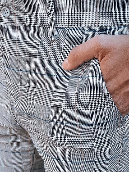 Moške svetlo sive hlače Dstreet UX4407z