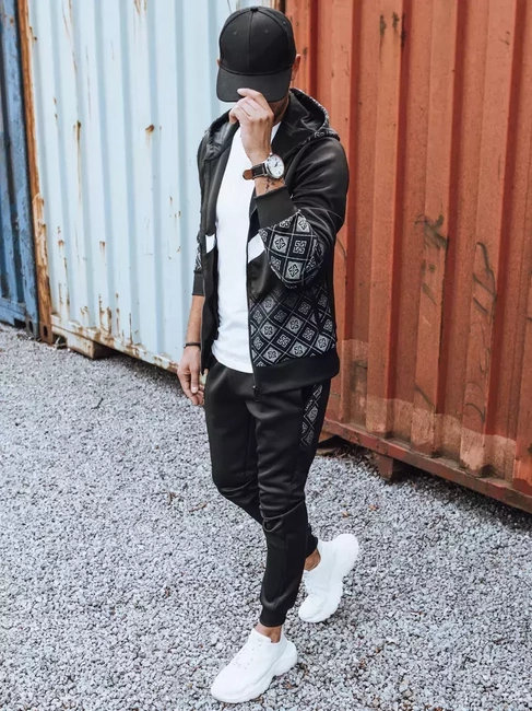 Moške komplet trenirke Barva Črna DSTREET AX0604