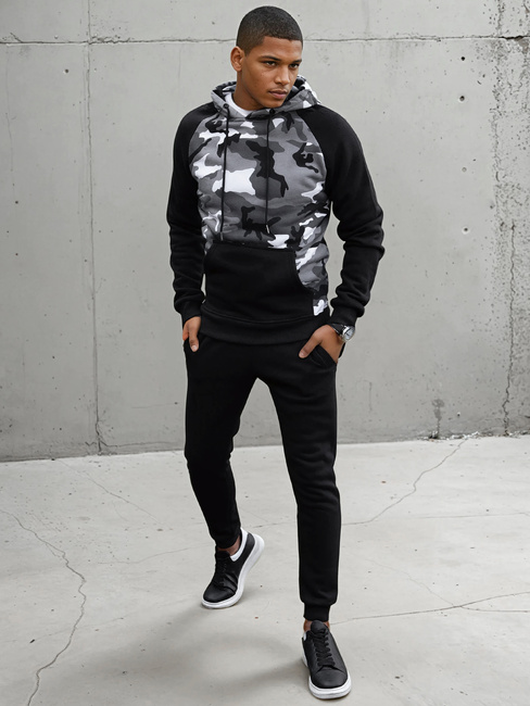 Moška jopa s kapuco Barva Svetlosiva DSTREET BX5487