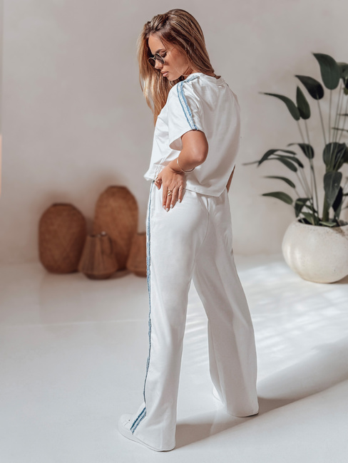 Ženski komplet športnih oblačil prevelike velikosti SPORT LIKE white Dstreet AY1144