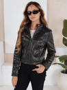 Ženska usnjena jakna ramones black Dstreet TY5205