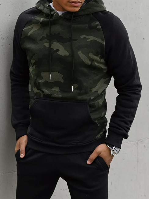 Moška jopa s kapuco Barva Zelena DSTREET BX5485