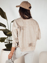 Ženska jeans jakna MOLI Barva Temno bež DSTREET TY4128