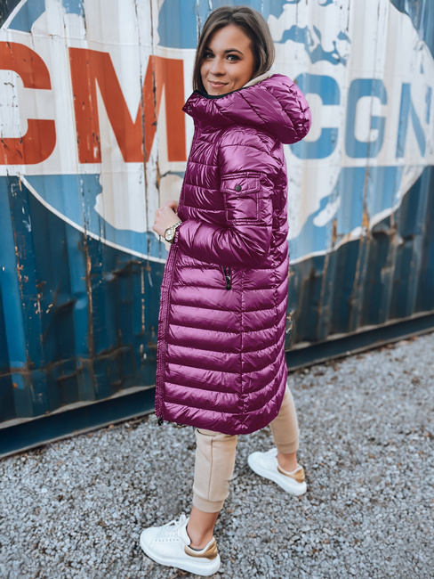 Ženska prešita zimska bunda LESSI purple Dstreet TY5522