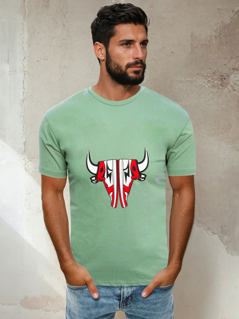 Moška majica s potiskom Barva Svetlo zelena DSTREET RX4930