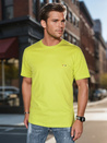 Moška majica z vezenino, rumena Dstreet RX5637