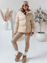 Ženska prešita zimska bunda LARO light beige Dstreet TY4703