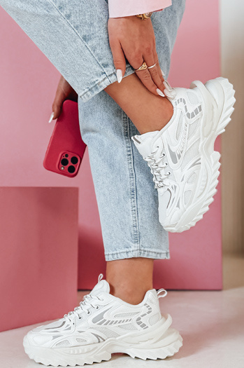 Ženske športne superge BLAZERO white Dstreet ZY0900