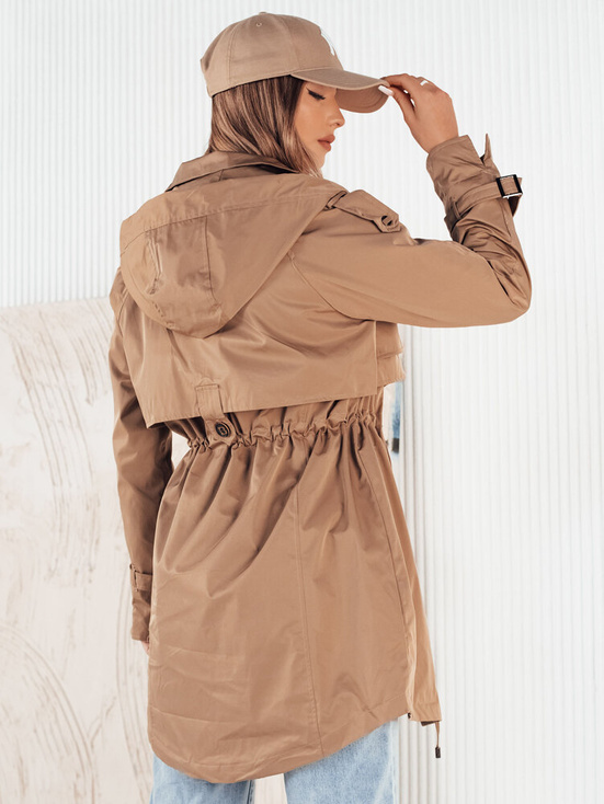 Ženska jakna parka BRENS beige Dstreet TY4231