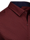 Moška bordo majica z vzorcem Dstreet DX2609_2