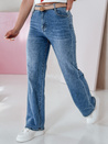 Ženske ravne jeans hlače VELLISATE blue Dstreet UY2666