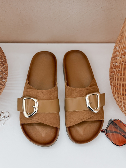 Ženske japonke NOLVINA beige Dstreet ZY0977
