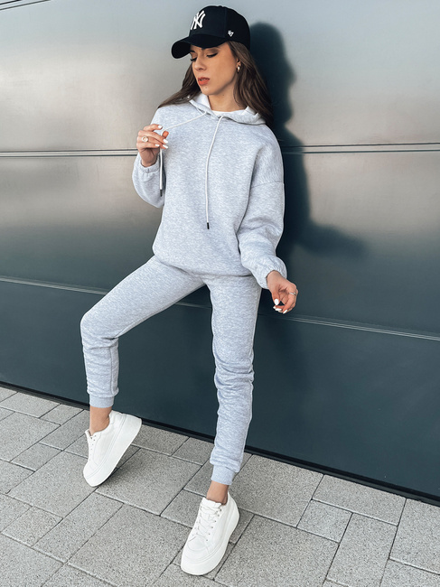 Ženski komplet trenirke KSENIIA PREMIUM Barva Svetlosiva DSTREET AY0785