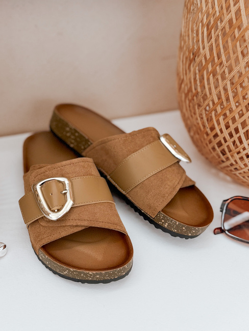 Ženske japonke NOLVINA beige Dstreet ZY0977