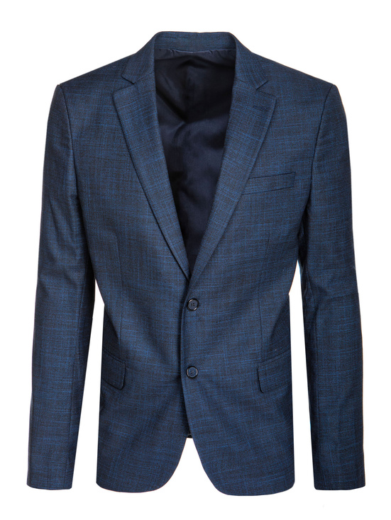 Moški enonadstropni blazer v indigo barvi Dstreet MX0622