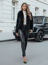 Ženski krznen plašč GLAMFLUFFY kratek črn Dstreet TY4985
