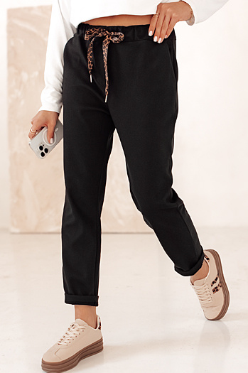 Ženske hlače COMFYSTY black Dstreet UY2296