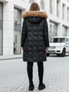 Ženska zimska jakna VIRELIA prešita s kapuco črna Dstreet TY4937