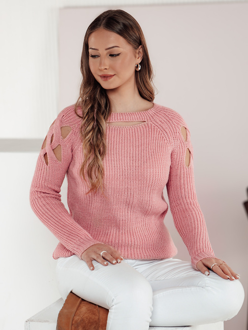 Ženski pulover SLITARIA pink Dstreet MY2412