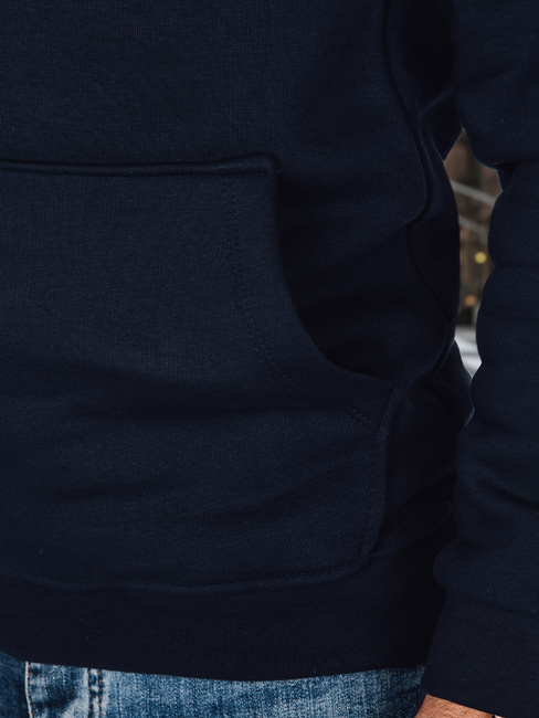 Moška osnovna majica s kapuco mornarsko modra Dstreet BX5884