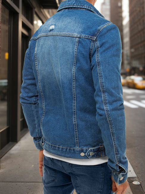 Moška džins jakna modra Dstreet TX3633