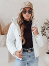 Ženska prešita zimska jakna SNOWLIKE s kapuco bela Dstreet TY4932