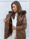 Ženska zimska jakna GODDESS Barva kavna DSTREET TY3869