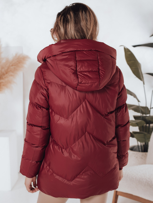 Ženska zimska jakna SALVONA rdeča prešita Dstreet TY5005