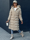 Ženski zimski plašč LUXWARM beige Dstreet TY4376
