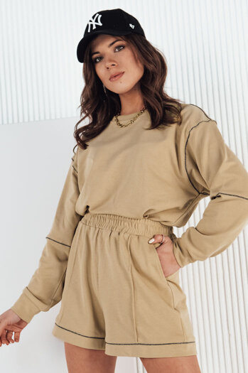 Ženski komplet trenirke PULGAR Barva Bež DSTREET AY1012