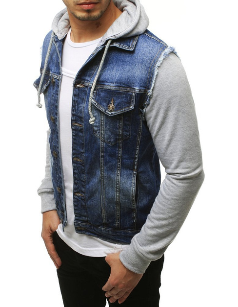 Moška jeans jakna Barva Modra DSTREET TX3293